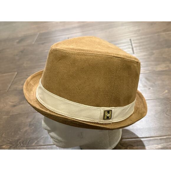 Peter Grimm Fedora Mens Light Brown Casual 100% Polyester Hat Size L/XL Cap - Picture 3 of 8